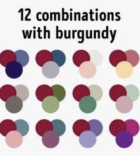 Color Names Chart, Burgundy Colour Palette, Color Knowledge, Website Color Palette, Color Mixing Chart, Colour Combinations Fashion, Color Combos Outfit, Bordeaux Color, Color Combinations For Clothes