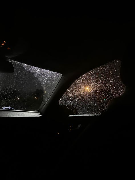 Rain In Car Aesthetic, Inside A Car At Night, Rainy Car Ride Aesthetic, Late Night Car Rides Aesthetic, Night Car Ride Aesthetic, Car Rain Aesthetic, Rain In Car, Rainy Night Car, Car At Night Aesthetic