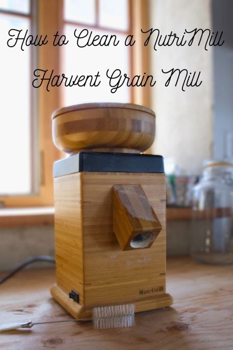 Grain Mill on counter with the cleaning brush in front Nutrimill Grain Mill, Homesteading Ideas, Grain Mill, Cup Of Rice, Start Cleaning, The Mill, Blue Berry Muffins, Milling, Simple Living