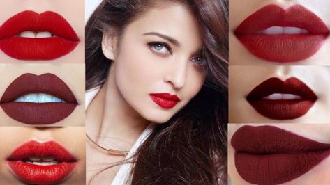 Dark Pink Lipstick, Best Long Lasting Lipstick, Best Lipstick Brand, Red Lipstick Makeup Looks, Matte Red Lips, Red Lipstick Shades, Lipstick Dark Red, Perfect Red Lipstick, Best Red Lipstick