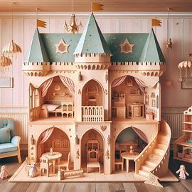 Dollhouse Castle, Doll Castle, Princess Doll House, Castle Dollhouse, Dollhouse Rooms, Rooms Interior, Dollhouse Inspiration, Wooden Castle, Toy Castle