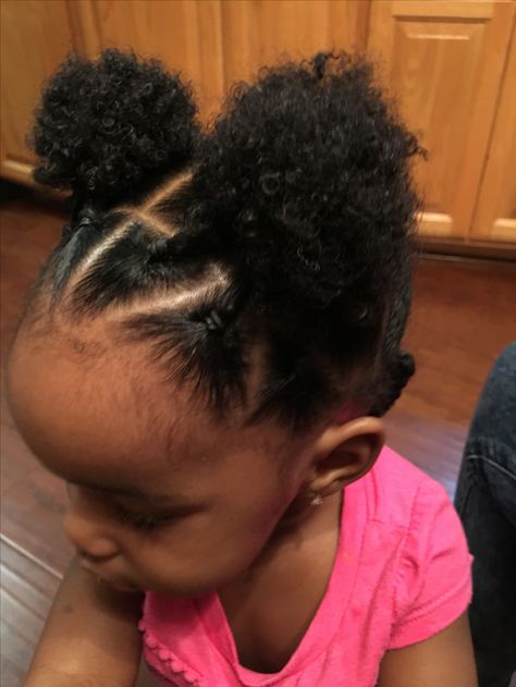 Triangle parting three ponytail puffs & 3 twist in the back Natural Hair Ponytail Styles, Black Baby Hairstyles, Natural Hair Ponytail, Toddler Braided Hairstyles, Afro Puffs, Cabello Afro Natural, Cute Toddler Hairstyles, Cute Natural Hairstyles, Lil Girl Hairstyles