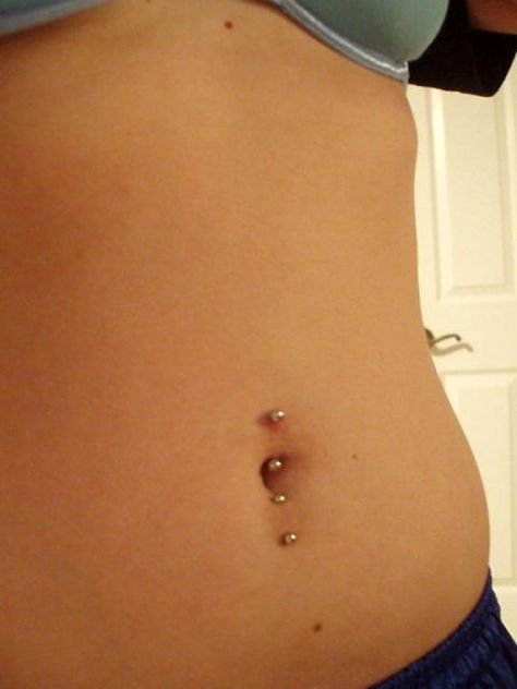 Belly Surface Piercing, Surface Navel Piercing, Triple Navel Piercing, Inverse Belly Button Piercing, Surface Belly Piercing, Bottom Belly Button Piercing Only, Reverse Belly Button Piercing, Inverse Navel Piercing, Top And Bottom Belly Piercing