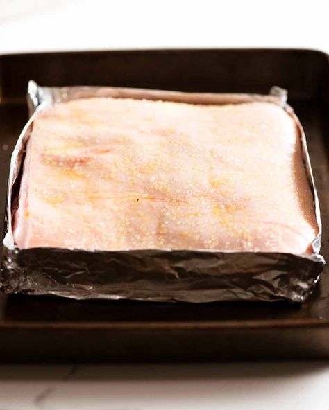 Best Pork Belly Recipe Oven, Roast Pork Belly Crispy, Pork Belly Recipes Oven, Oven Roasted Pork Belly, Pork Belly Oven, Pork Belly Recipe Oven, Best Pork Belly Recipe, Slow Roasted Pork Belly, Monkey Gland