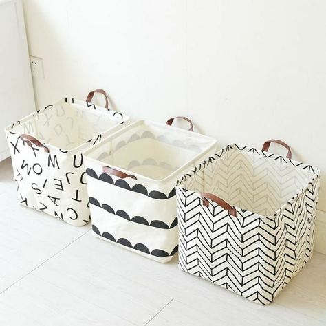 Baby Storage, Dirty Clothes Basket, Diy Storage Boxes, Bathroom Organization Diy, Fabric Storage Baskets, Diy Bebe, Hamper Storage, Toy Basket, Clothes Basket