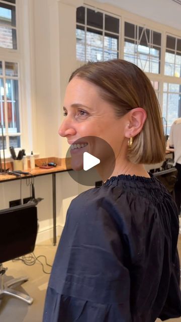 George Northwood on Instagram: "It was great to see my friend @laura.fantacci in the salon recently.   We cut a sharp bob with the weight left in so Laura could wear it sleek, straight and tucked behind her ears.  Simple and understated, I love it ❤️   Colour by @sharicolour." Bob Tucked Behind Ears, Laura Fantacci, The Salon, Bob Cut, I Love It, Wear It, My Friend, Love It, Sleek