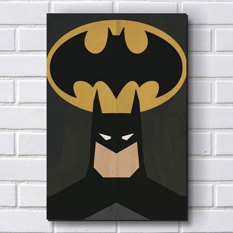 Batman Art Painting, Superhero Canvas Painting, Superhero Painting, Spiderman Painting, Batman Painting, Disney Canvas Art, Posca Marker, Small Canvas Paintings, Simple Canvas Paintings