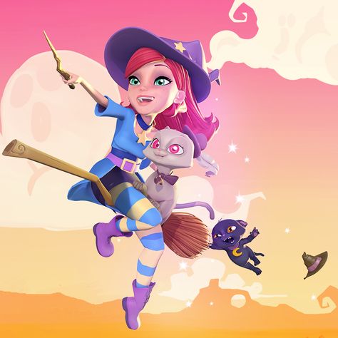 Bubble witch saga Girly Character, Bubble Witch, Bubble Games, Witch Costumes, Art Games, Kings Game, Witching Hour, Witch Art, Witchy Vibes