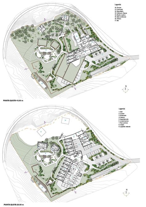 Pichler Architects - A little piece of the world in a small corner of South Tyrol: Manna Resort Hotel Floor Plan, Mountain Hotel, Hotel Floor, Complementary Medicine, Hotel Plan, South Tyrol, Small Corner, Ancient Knowledge, Building Structure