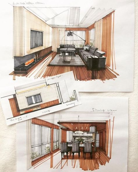 Elevating Spaces with Custom Sketching Living Room Layouts, Interior Sketches, Interior Design Sketchbook, Architecture Drawing Plan, Interior Design Renderings, Interior Architecture Drawing, Drawing Interior, Room Layouts, Interior Design Drawings