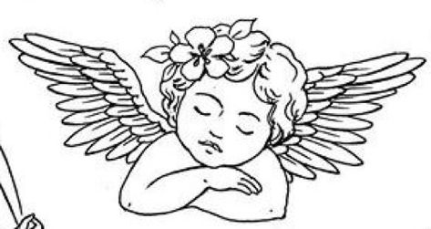 Cupid Tattoo, Cherub Tattoo, Tattoo Outline Drawing, Angel Tattoo Designs, Drawing Color, Coloring Art, Geniale Tattoos, Cute Tiny Tattoos, Tattoo Stencil Outline