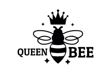 Queen bee | Premium Vector #Freepik #vector #logo #brand-logo #company-logo #business-logo Queen Bee Logo, Bee Logo, Logo Company, Club Logo, Psd Icon, Logo Business, Cricut Projects Vinyl, Iconic Photos, Queen Bee