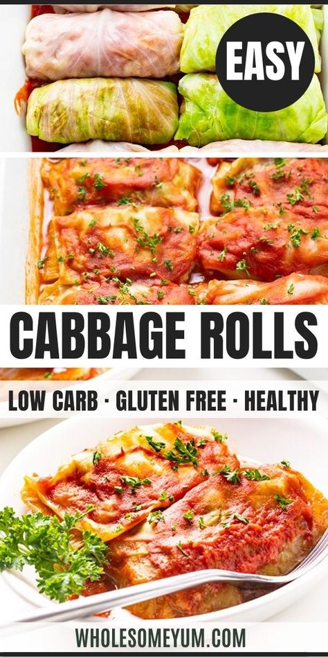 Cabbage Rolls Without Rice, Keto Cabbage Rolls, Keto Cabbage, Easy Cabbage Rolls, Low Carb Low Fat Recipes, Cabbage Rolls Recipe, Boiled Egg Diet Plan, Low Carb Chicken Recipes, Photo Food