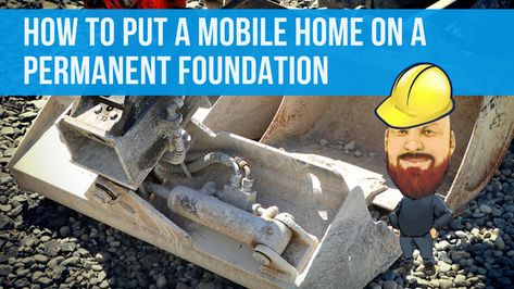 Permanent Foundation For Mobile Home, Mobile Home Foundation Ideas, Permanent Foundation, Modern Mobile Homes, Mobile Home Bathrooms, Mobile Home Doublewide, Remodel Mobile Home, Mobile Home Repair, Mobile Home Exteriors