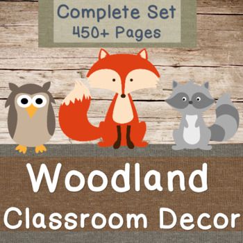 Woodland Creatures Classroom Decor Set Forest Animals Classroom Theme, Woodland Creature Classroom, Woodland Creatures Classroom Theme, Woodland Animals Theme Classroom, Woodland Preschool Classroom, Woodland Animals Bulletin Board, Woodland Classroom Theme, Woodland Animals Classroom, Woodland Classroom Decor