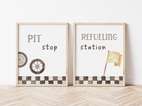 Race Car Party Signs, Editable Table Decoration, Pit Stop Refueling Station, Birthday Food Drink Labels, Racing Decor, Digital Download C9 - Etsy Refueling Station, Racing Decor, Racing Party, Race Car Birthday Party, Car Party, Race Party, Race Car Party, Race Car Birthday, Drink Labels