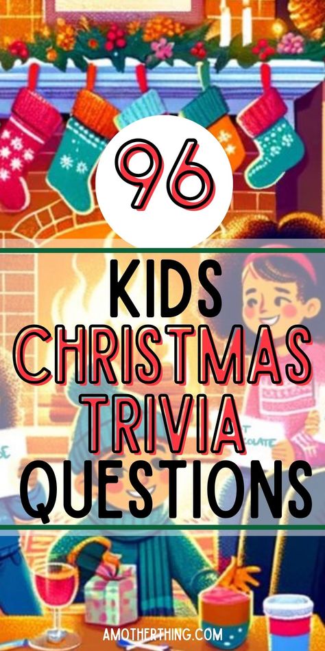 Dive into the holiday spirit with our engaging Christmas trivia for kids! Perfect for family gatherings, this post features a delightful mix of easy, medium, and hard questions to entertain and educate children of all ages. From Santa’s sleigh to festive carols, each question is a gateway to the magical world of Christmas. Ideal for starting a new holiday tradition, our trivia game is a fun way to bond and learn together. Brighten your Christmas with joy, laughter, and festive learning! Holiday Trivia For Kids, Christmas Questions For Kids, Kids Christmas Trivia, Christmas Facts For Kids, Christmas Riddles For Kids, Christmas Trivia For Kids, Trivia For Kids, Christmas Song Trivia, Christmas Trivia Questions