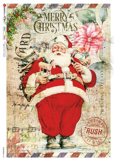 Paper Designs Christmas 0333 | Yesterday's Tomorrows Novogodisnje Dekoracije, Decoupage Rice Paper, Decoupage Projects, Decoupage Glue, Rice Paper Decoupage, Paper Sheet, Paper Designs, Paper Christmas, Victorian Christmas