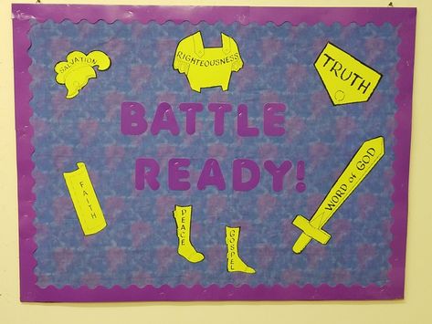 Armour Of God Bulletin Board, Armor Of God Bulletin Board Ideas, Armour Of God Vbs Decorations, Armor Of God Decorations, Armor Of God Bulletin Board, Armor Of God Vbs Decorations, Keeper Of The Kingdom Vbs, Castle Theme Classroom, Bulletin Board Kindergarten