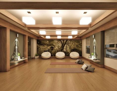 Wellness Center Design, Yoga Room Design, Luxury Fitness, Spiritual Room, Wellness Room, Spa Interior Design, Yoga Journey, Yoga Studio Design, Meditation Room Decor