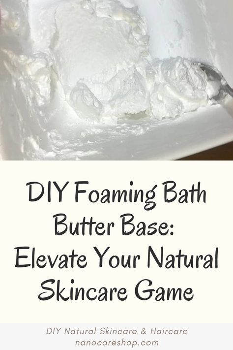 Introducing the ultimate game-changer in natural skincare: DIY Foaming Bath Butter. For a radiant and glowing skin, this powerful homemade concoction is your secret weapon. With its versatile applications in scrubs, creamy soaps, and more, DIY Foaming Bath Butter takes your skincare routine to new heights. What we will make in this detailed article is the foaming bath butter base. The base can be used in other skincare products like body scrubs and creamy soaps. Diy Foaming Bath Butter Recipe, Foaming Body Butter Recipe, Foaming Bath Whip Recipes, Foaming Bath Butter Base Recipe, Whipped Soap Base Recipe, Diy Foaming Body Scrub Recipe, Foaming Body Scrub Diy, Foaming Body Scrub Recipe, Foaming Bath Butter Recipe