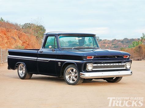 1964 Chevy C-10 Pickup Truck - Hot Rod Network Classic Trucks Magazine, Vintage Chevy Trucks, Chevrolet Truck, Chevy Pickup Trucks, Chevrolet Pickup, Truck Yeah, Classic Pickup Trucks, Chevy C10, Gmc Truck