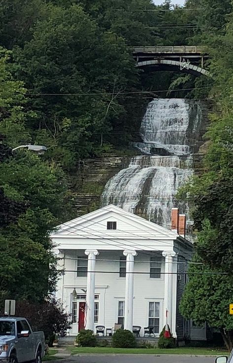 Montour Falls, New York. Paul Chandler August 2018. | Flickr Montour Falls, Aurora Teagarden, Scenic Places, Waterfall Pictures, Hiking Trips, Watkins Glen, New England Travel, Water Fall, Fairy Pictures