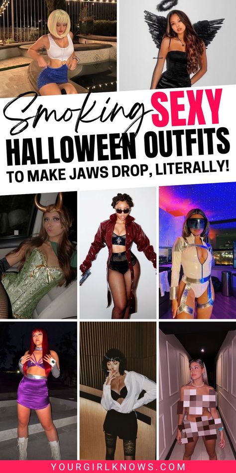 Step up your Halloween game this year with these 23 sexy Halloween costumes for women that are sure to turn heads and break hearts. From classic ultra-feminine looks to edgy modern takes, there's something for everyone! Disney Villians Costume, Witch Couple, Makeup Looks Scary, Halloween Nails Scary, Hot Halloween Costumes Women, Scary Halloween Nails, Halloween Nails Cute, Easy Halloween Nail Designs, Easy Halloween Makeup Looks