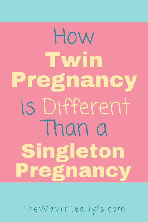 Wondering about how twin pregnancy is different than a singleton pregnancy (meaning one baby)? When you’re pregnant with twins, you’re likely to get bigger faster than a singleton pregnancy and experience more pain overall. I don’t share these things to scare you, rather to prepare you for what may be laying ahead. Momo Twins, Types Of Twins, Pregnancy Pain, Preterm Labor, First Ultrasound, Raising Twins, Pregnant With Twins, High Risk Pregnancy, Second Pregnancy