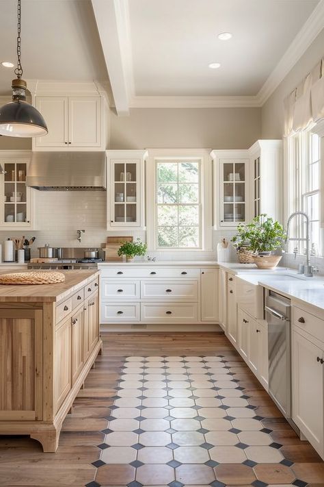 Refresh Your Space with Farmhouse Kitchen Paint Colors - Quiet Minimal Italy Inspired Kitchen, Indoor Kitchen Design, Farmhouse Kitchen Paint Ideas, Farmhouse Kitchen Paint Colors, Farmhouse Kitchen Paint, Kitchen Paint Ideas, Modern Farmhouse Kitchen Ideas, Traditional Kitchen Ideas, Farmhouse Kitchen Design Ideas