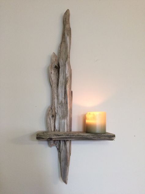 Tre Kunst, Driftwood Shelf, Driftwood Furniture, Driftwood Diy, Driftwood Art Diy, Driftwood Projects, Driftwood Wall Art, Deco Nature, Driftwood Sculpture