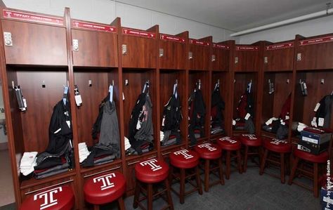 Thanks @Temple_VB for the honor of photographing the big reveal today of the New Volleyball Locker Room! Volleyball Locker Room, Sports Locker Decorations Volleyball, Team Locker Room, Volleyball Hotel Door Signs, Volleyball Locker, Big Reveal, Locker Room, Volleyball Team, Room Layout