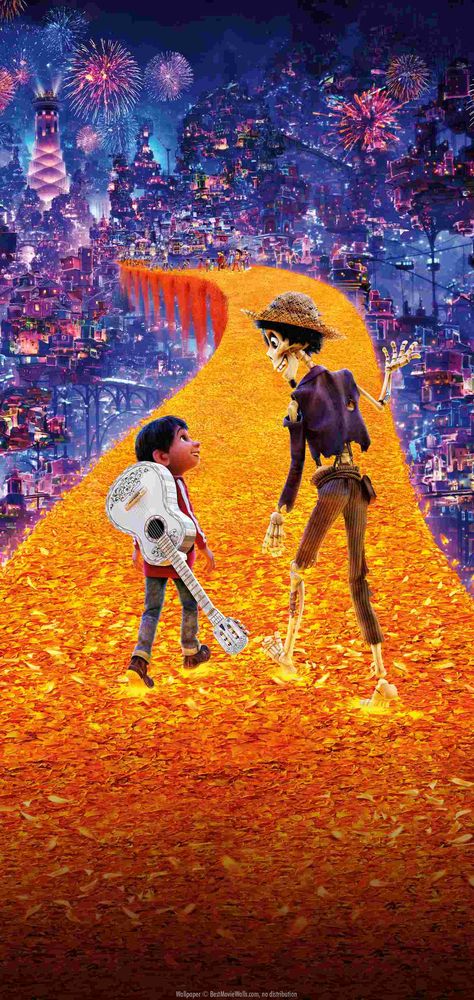 Coco Scenes, Coco Wallpaper Aesthetic, Coco Aesthetic Wallpaper, Disney Coco Art, Coco Disney Wallpapers, Coco Movie Art, Coco Movie Wallpapers, Coco Wallpaper Disney, Coco Disney Art