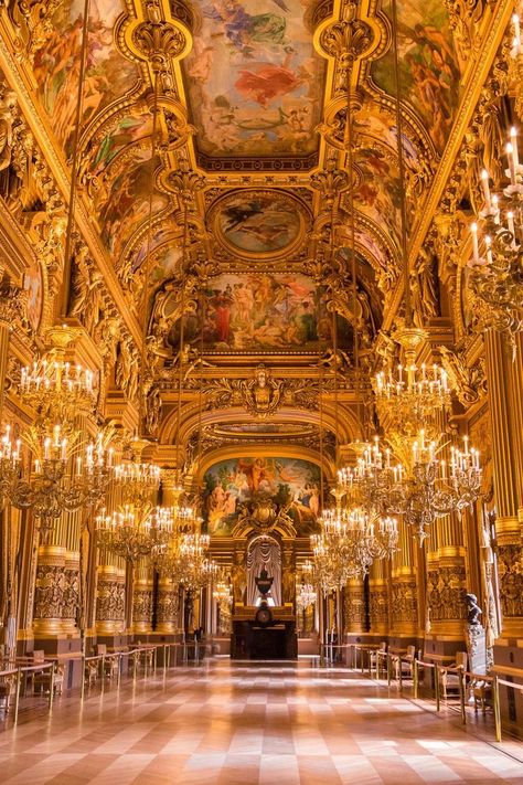 Opera Garnier Paris, Opera Paris, Paris Opera House, Architecture Baroque, Architecture Cool, Chateau Versailles, Palace Interior, Castle Aesthetic, Castles Interior