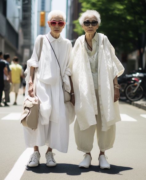 Japanese Older Women Fashion, Winter Oversized Outfits, Japan Style Outfits, Stylish Grandma, Modern Japanese Fashion, Japanese Minimalist Fashion, Japanese Style Clothing, Oversize Outfit, Older Women Fashion