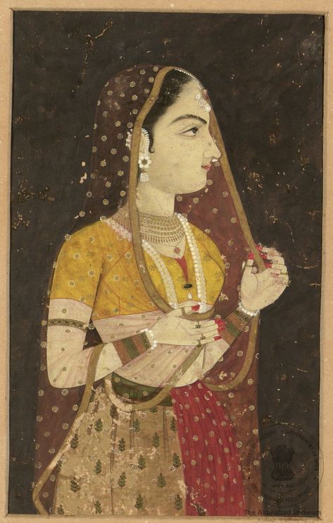 Punjabi Illustration, Rani Durgavati, Mughal Miniature Paintings, Indian Traditional Paintings, Indian Miniature, Rajasthani Art, India Painting, South Asian Art, Mughal Art