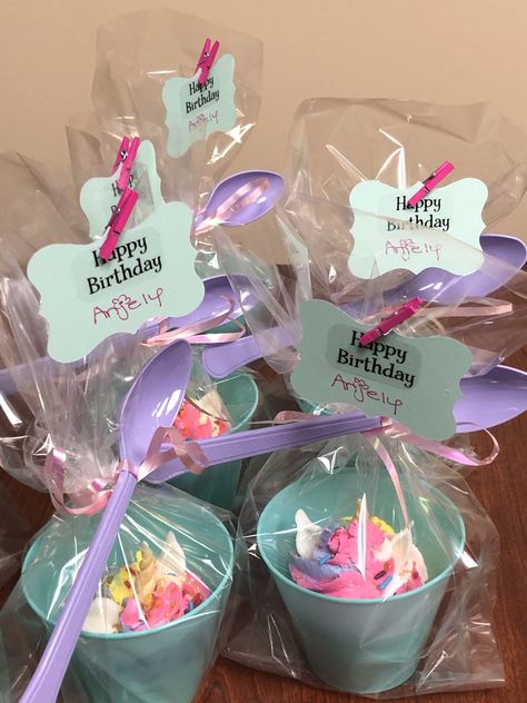 Cupcakes In A Cup, Cupcake In A Cup, Loot Bags, Cup A, Treat Bags, All You Need Is, Birthday Ideas, Happy Birthday, Ribbon