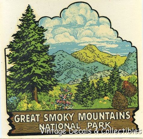 vintage smokie mountains posters | Vintage Great Smoky Mountains National Park Souvenir State Travel ... Smokie Mountains, Shabby Chic Printables, Camping Usa, Concert Poster Design, Mountain Illustration, National Parks Map, Tourist Map, Great Smoky Mountains National Park, Vintage Camping