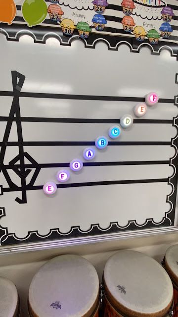 Mrs. King's Music Class: Music Room Tour 2021 Montessori Music Shelf, Music Class Organization, Music Class Decorations, Elementary Music Classroom Decor Themes, Preschool Music Classroom Decor, Band Classroom Decor, Music Class Decor, Music Classroom Decor Ideas, Music Themed Classroom