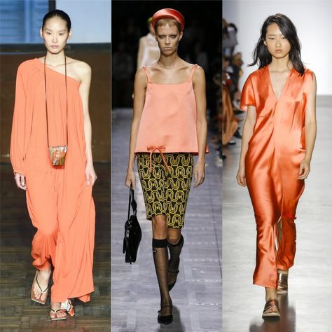 How to wear coral – the color of the year for 2019: Including stylish coral dress ideas for summer  |   40+ Style Coral Dress Outfit, Coral Cocktail Dress, Colorful Summer Outfits, Coral Outfit, Wine Outfit, Coral Jeans, Coral Sweater, Coral Top, Gold Skirt