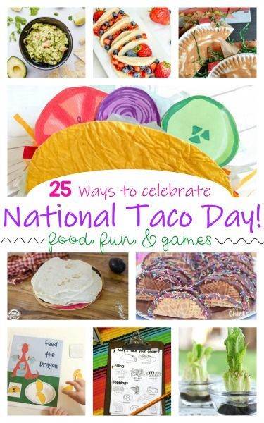 25 Fun Ways to Celebrate National Taco Day on October 4th - lots of clever taco crafts, taco recipes and more that make a perfect fun holidays, kids activities for toddler, family, preschool, kindergarten, 1st grade #nationaltacoday #tacoday #homeschool4me #funholidays #kidsactivities #preschool #kindergarten #nationaltacoday #tacoday #funholidays #uniqueholidays #specialdays #tacos #kidsactiviteis #craftsforkids #123homeschool4me Taco Activities Preschool, Taco Crafts For Kids, Taco Activities, Beaver Craft, Taco Crafts, Functional Academics, Taco Games, Preschool Learning Games, Family Preschool