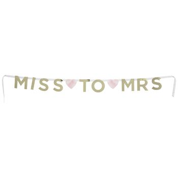 Miss To Mrs Banner Miss To Mrs Banner, Paper Letters, Banner Online, Miss To Mrs, Gold Foil Paper, Bridal Shower Decor, Wall Table, Foil Paper, Paper Heart