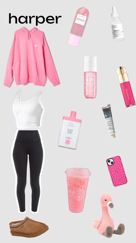 outfit by name part 3! #beauty #outfitinspo #preppy #harper #pink #aesthetic Preppy Harper, Harper Name, The Outfit, Pink Aesthetic, Your Name, Pink, Beauty