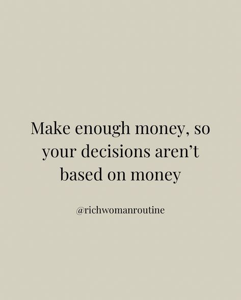 Making enough money is the goal ✨ The RWR High Value Bundle is coming SOON! 🥂✨ Learn to elevate your thoughts and your reality to live your best life! ✨ Follow this account, it’s worth it!💸 @richwomanroutine #makingmoneyonline #highincomeskills #richwoman #highvaluewomen #softlife #richlifestyle #richwomanroutine High Value Aesthetic, Financial Security Aesthetic, High Maintenance Aesthetic, Saving Money Aesthetic, Saving Money Motivation, Making Money Quotes, Money Account, Financial Motivation, Twenty Twenty