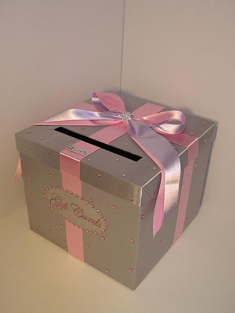 Diy Card Box, Pink Sweets, Stony Brook, Quinceanera Decorations, Quinceanera Ideas, Gift Card Boxes, Quinceanera Party, Card Boxes, Card Box Wedding