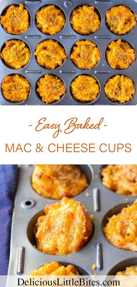 Mac And Cheese Bites Air Fryer, Baked Mac And Cheese Cups, Mac And Cheese Muffins, Supper Bowl, Mac N Cheese Bites, Mac And Cheese Cups, Cheese Cupcake, Cheese Cups, Mac And Cheese Bites