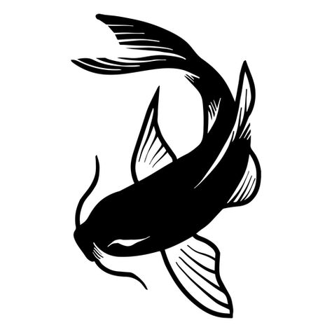 Koi fish tattoo #AD , #paid, #AFFILIATE, #tattoo, #fish, #Koi Koi Fish Silhouette, Koi Fish Vector, Betta Fish Tattoo, Tattoo Fish, Black Koi Fish, Linocut Ideas, Tattoo Png, Dove Tattoo Design, Koi Fish Designs