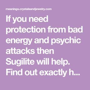 If you need protection from bad energy and psychic attacks then Sugilite will help. Find out exactly how to use this powerful stone for yourself. Protection From Bad Energy, Psychic Attacks, Bad Energy, Psychic Attack, Crystal Therapy, Power Crystals, The Grandmaster, Psychic, Stones And Crystals