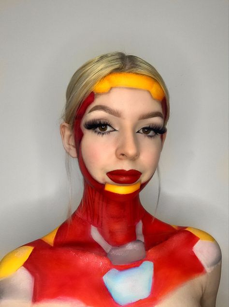 Iron Man Makeup, Marvel Makeup, Iron Man Marvel, Male Makeup, Iron Man, Marvel, Makeup, Make Up