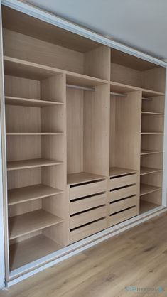 Dressing Room Wooden Design, Ormari Za Hodnik, Four Door Wardrobe Design, Closest Idea, Storage Closet Organization Ideas, Fitted Wardrobe Ideas, Wardrobes Designs, Wardrobe Layout, Modern Closet Designs